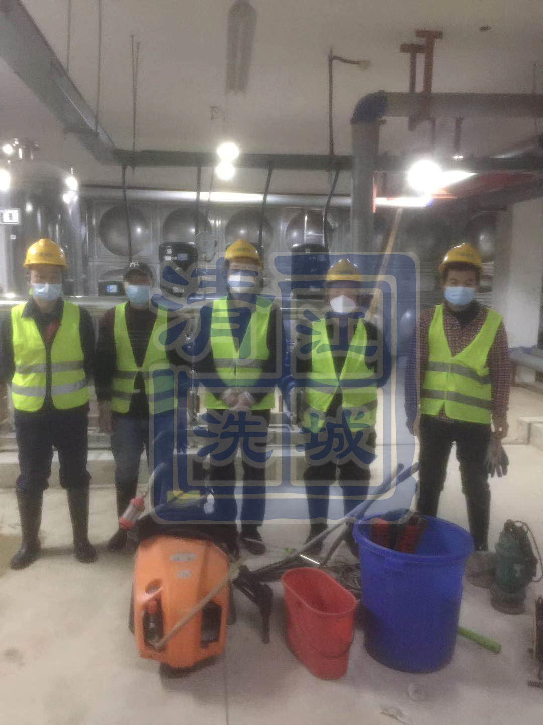 小麥籃球?qū)W校—水箱清洗